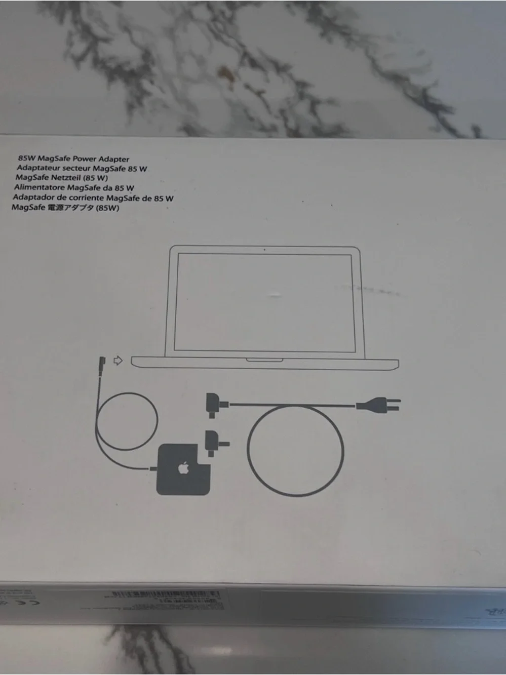 Original APPLE MacBook Pro 85W MagSafe Power Adapter Charger MC556LL/B A1343(8)